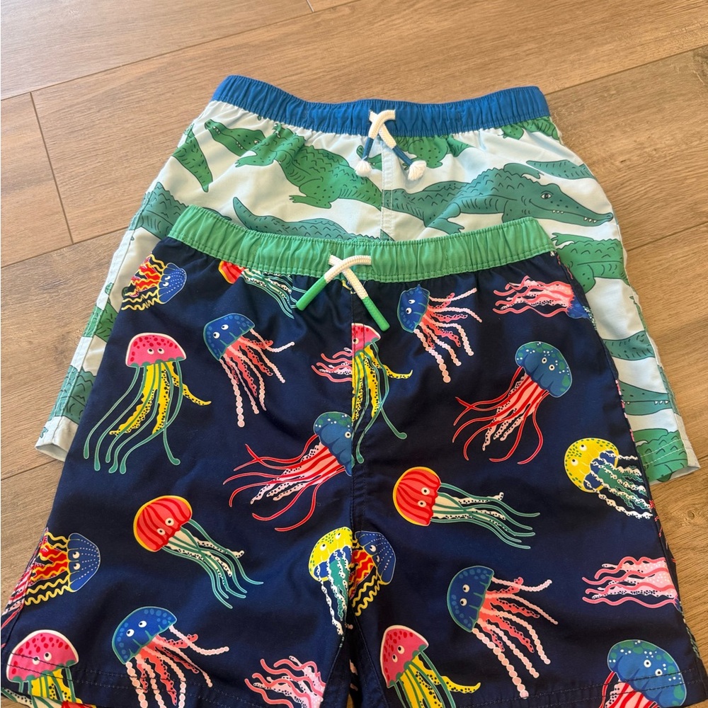 Mini Boden swim trunks size 7-8 (2 trunks)